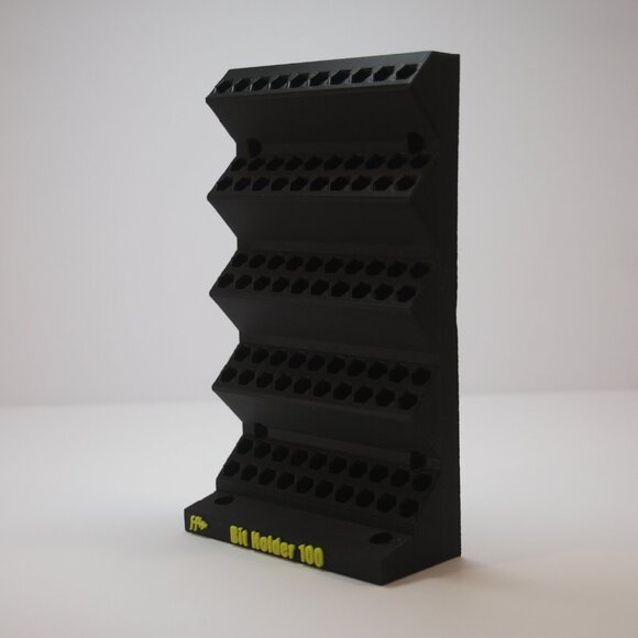 1/4 Inch Hex Bit Organizer, 100 Spaces, For Wall /Bench Top, 3D Printed - Picture 3 of 9